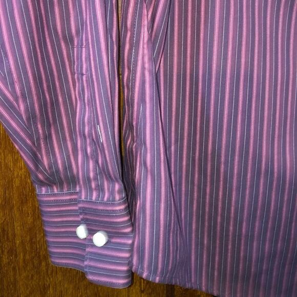 Eddie Bauer Preppy Academia Professional Wrinkle Resistant Long Sleeve Shirt - Picture 3 of 7